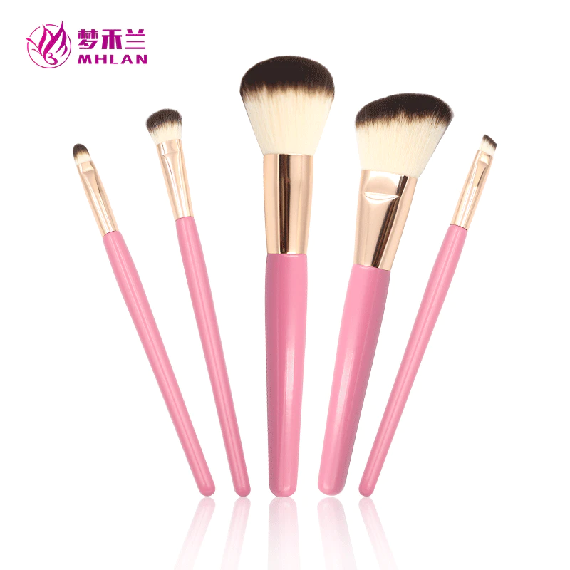 Best practical  5 pcs makeup brush set for beginner