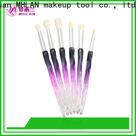 MHLAN high quality angled eyeliner brush factory for cosmetic