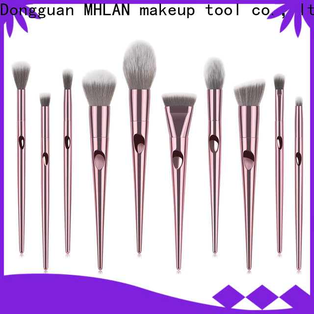 MHLAN custom best makeup brush set from China for cosmetic