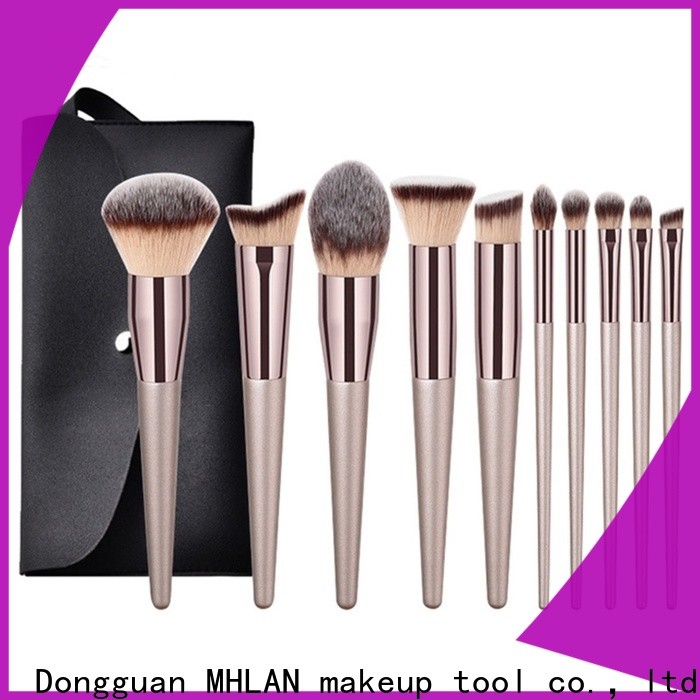 MHLAN custom full makeup brush set factory for cosmetic