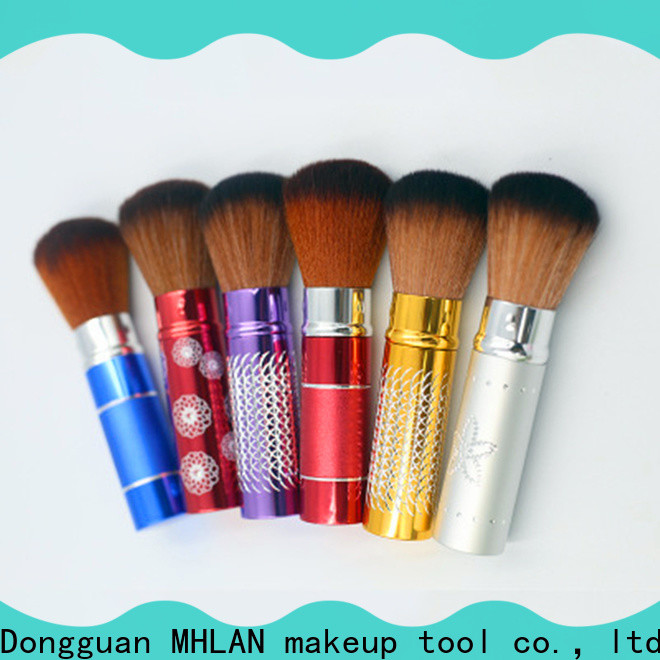 custom retractable makeup brush factory for face