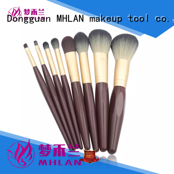 MHLAN 100% quality makeup brush set supplier for cosmetic