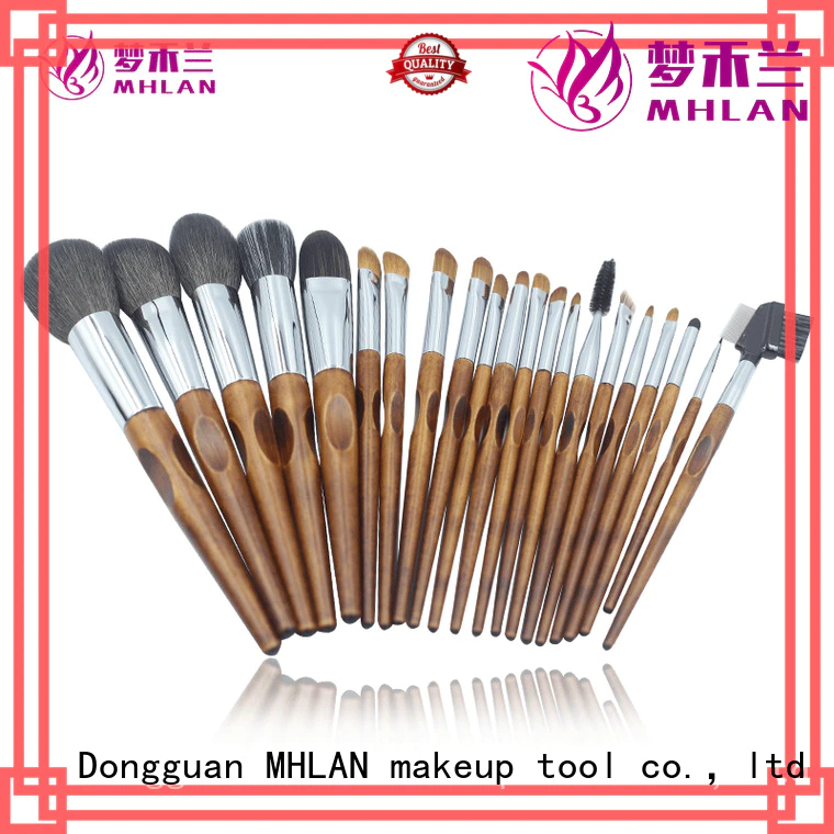 MHLAN custom full makeup brush set from China for cosmetic