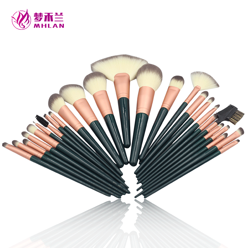 Newstyle 26 pcs Nano fiber Studio makeup tools with solid wood handle