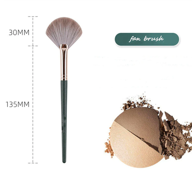 MHLAN Face Makeup Brush Single Fan Brush for Applying Bronzer