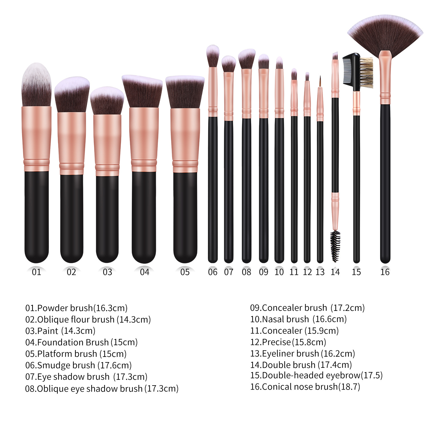 MHLAN 100% quality face makeup brush set factory for wholesale-1