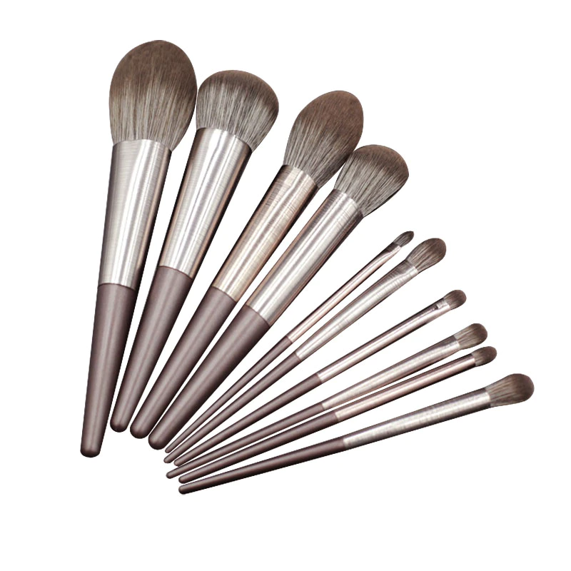 Professional MHLAN Makeup Brush Factory Wholesale Makeup Brushes with 10 pcs Supplier-MHLAN