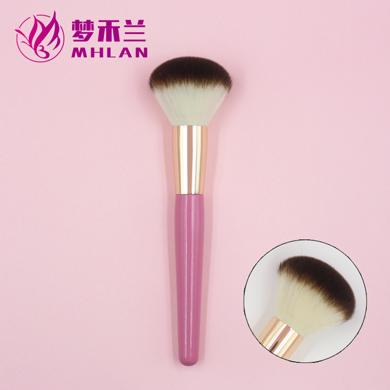 Pink Handle Soft Bristle Sunscreen Powder Brush