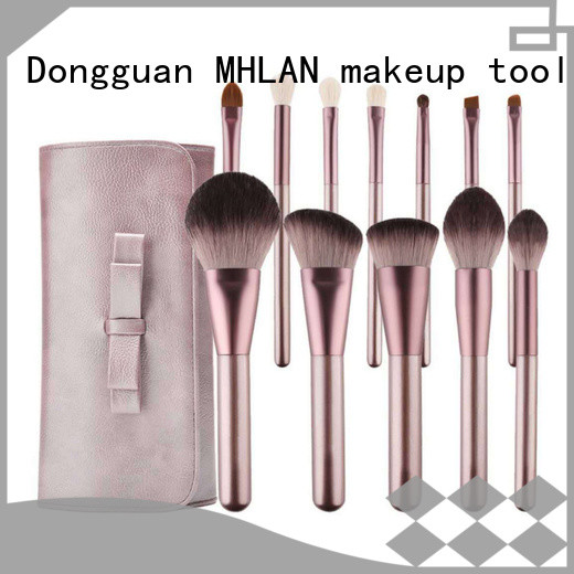 MHLAN 100% quality makeup brush set low price supplier for wholesale